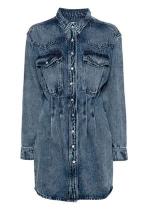 ISABEL MARANT Liliko denim shirt minidress - Blue