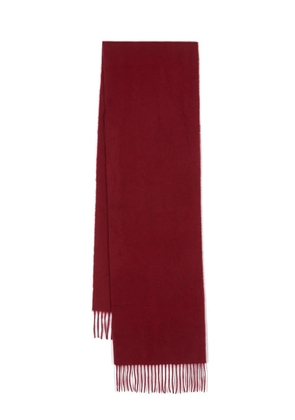 Aspinal Of London fringed cashmere scarf - Red