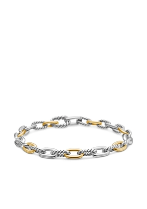 David Yurman 18kt yellow gold and sterling silver DY Madison chain bracelet (5.5mm)