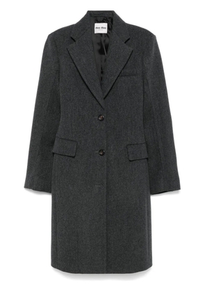 Miu Miu virgin-wool coat - Grey