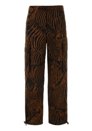 Weekend Max Mara Cotton twill cargo trousers - Brown