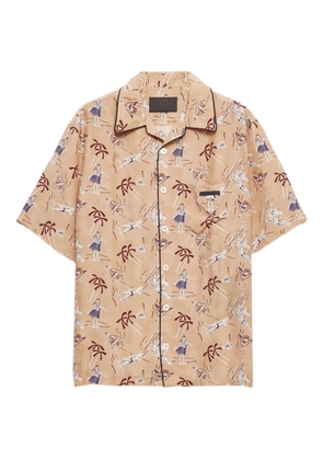 Prada printed shirt - Neutrals