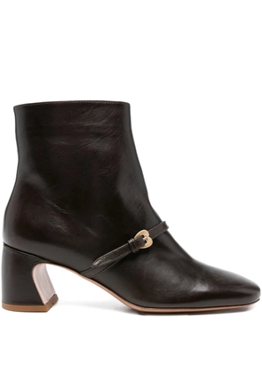 A.Bocca buckle-strap boots - Brown