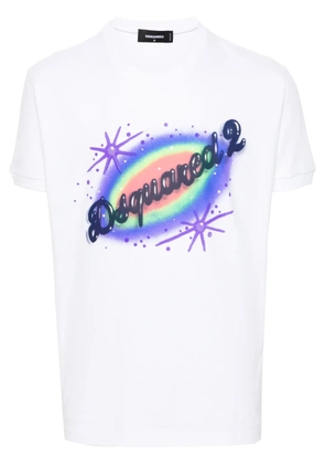 DSQUARED2 logo-print cotton T-shirt - White