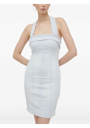 GUESS USA halter striped mini dress - Blue