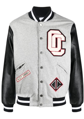 Opening Ceremony logo-embroidered varsity jacket - Grey