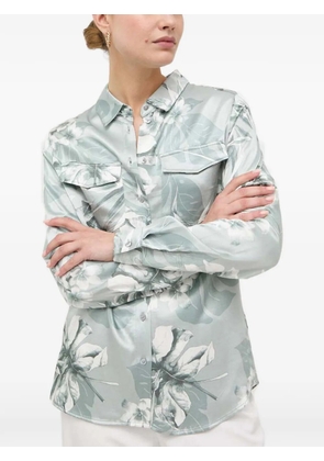 GUESS USA pocket floral shirt - Green