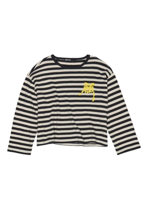 Bimba y Lola striped long-sleeve T-shirt - Black