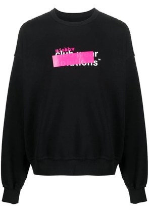 MISBHV logo-print distressed sweatshirt - Black