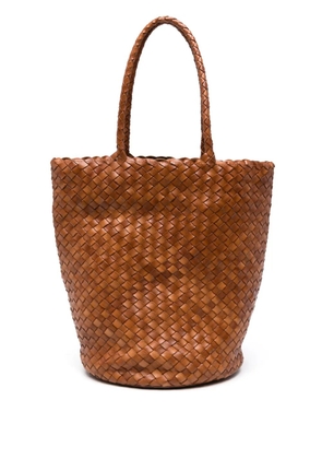 DRAGON DIFFUSION Jacky woven tote bag - Brown