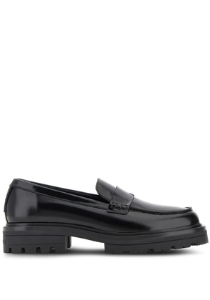 Hogan slip-on leather loafers - Black