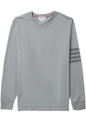 Thom Browne 4-Bar stripe cotton T-shirt - Grey