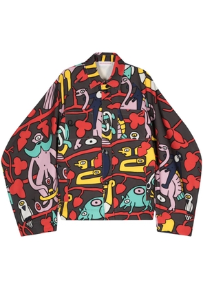 Walter Van Beirendonck illustration-print shirt - Brown