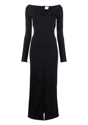 Courrèges cut-out detail ribbed dress - Black