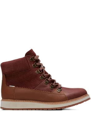 Toms Mesa 'Brown/Red' lace-up boots