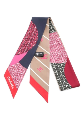 CHANEL Pre-Owned 1986-1988 coco mark scarf - Pink