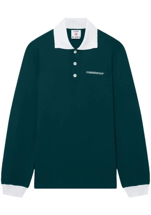 Casablanca long-sleeve polo shirt - Green
