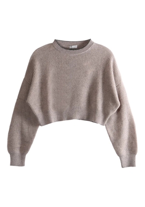 Brunello Cucinelli ribbed-knit sweater - Pink