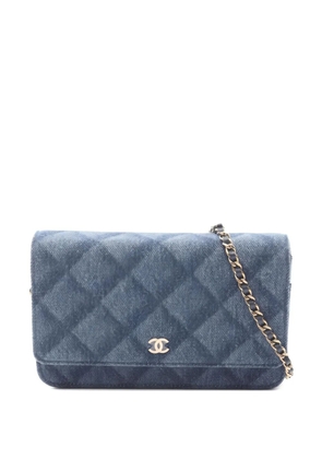 CHANEL Pre-Owned 2021 small Wallet On Chain shoulder bag - Blue