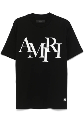 AMIRI Staggered Logo T-shirt - Black