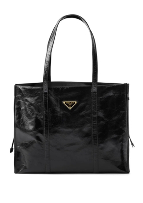 Prada leather tote bag - Black