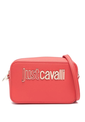 Just Cavalli logo-lettering cross body bag - Red