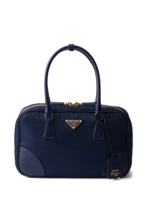 Prada medium logo-detail tote bag - Blue