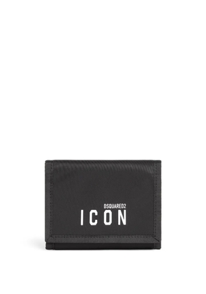 DSQUARED2 Icon logo-print folded wallet - Black