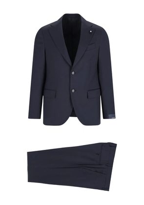 Lardini single-breasted wool suit - Blue