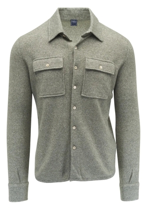 Fedeli fine-knit shirt - Green