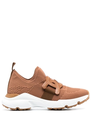 Tod's chain-link detail slip-on sneakers - Brown
