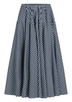 Patou printed organic cotton maxi skirt - Blue