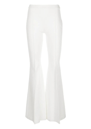 Rosetta Getty pintuck flared trousers - White