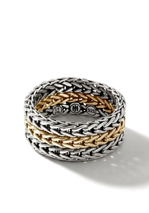 John Hardy 18kt yellow gold Classic Chain ring - Silver