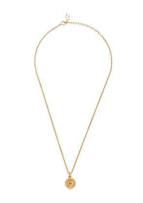 Christian Dior Pre-Owned logo-pendant necklace - Gold