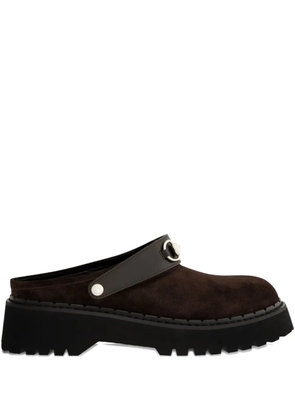 Gucci Horsebit-detail mules - Brown