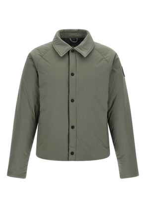 Canada Goose logo-patch shirt jacket - Green