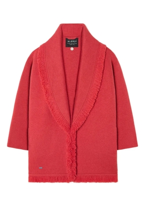 Alanui fringed finest coat - Red