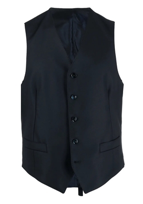 Dell'oglio single-breasted wool waistcoat - Blue