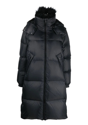 Yves Salomon lambswool collar down coat - Black