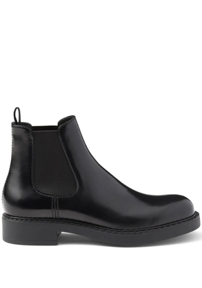 Prada brushed-finish Chelsea boots - Black