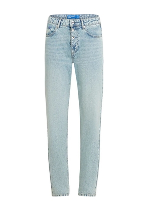Karl Lagerfeld Jeans logo-patch jeans - Blue