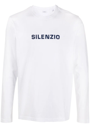 ASPESI long sleeve logo t-shirt - White