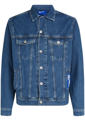 Karl Lagerfeld Jeans logo-patch denim jacket - Blue