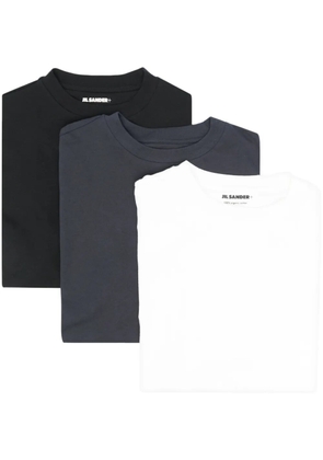 Jil Sander logo-patch organic-cotton T-shirt (pack of three) - White