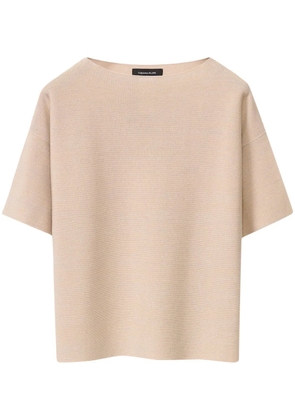 Fabiana Filippi lurex-detail T-shirt - Pink