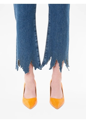 JW Anderson logo-patch belt-loop jeans - Blue