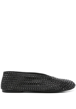 KHAITE Marcy crystal-emebellished ballerinas - Black