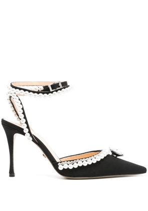 MACH & MACH 100mm crystal pumps - Black