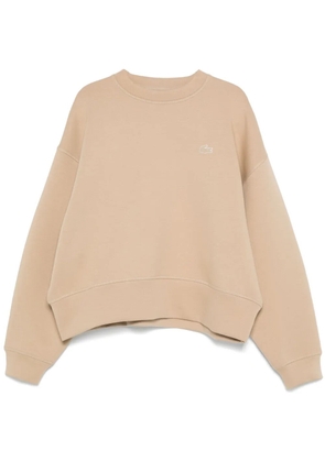 Lacoste logo-appliqué sweatshirt - Brown